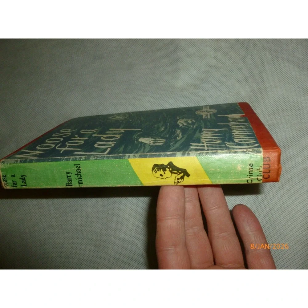 Noose for a Lady Harry Carmichael Collins Crime Club Mystery Hardcover 1958‎ DJ